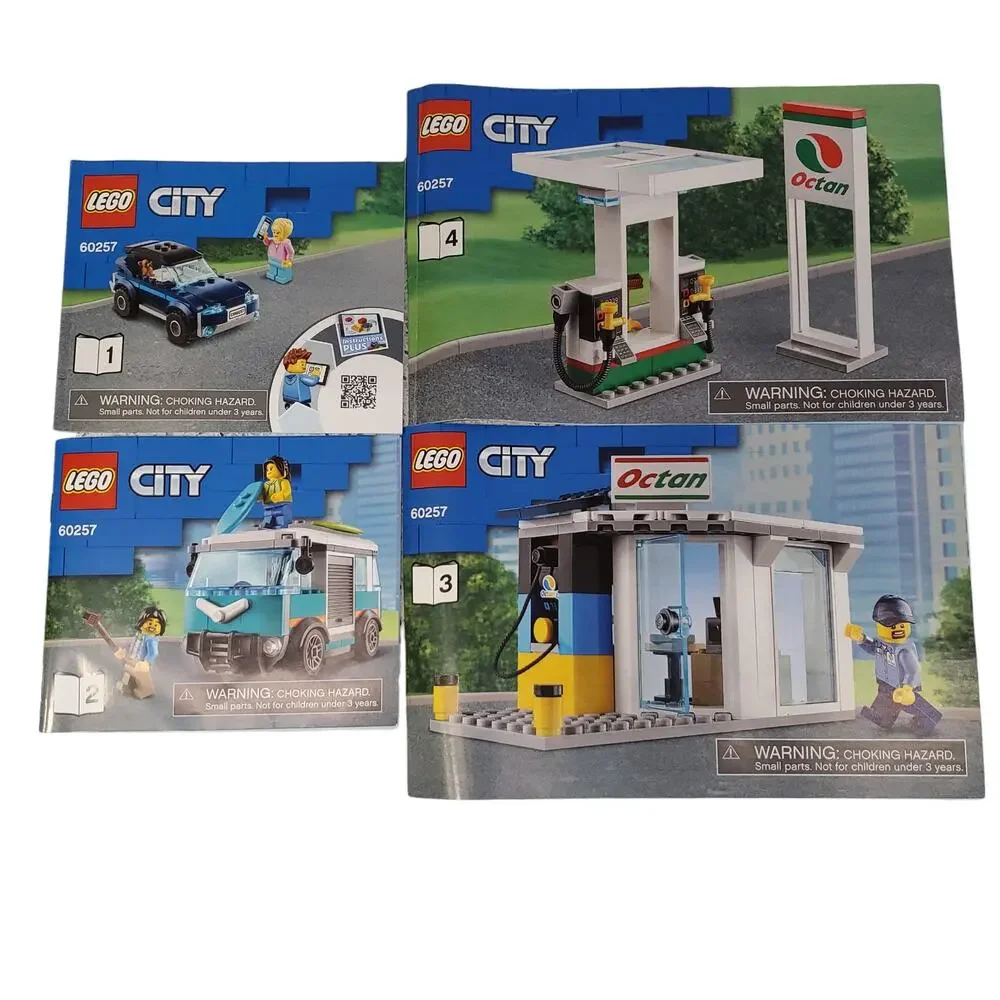 LEGO City Service Station 60257 Instruction Books Only Pretend Play Building